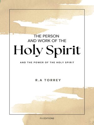 cover image of The Person and Work of the Holy Spirit